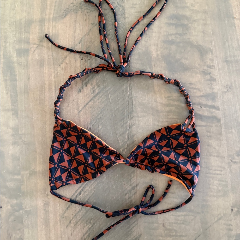 RVCA Geometric Triangle Bikini Top
